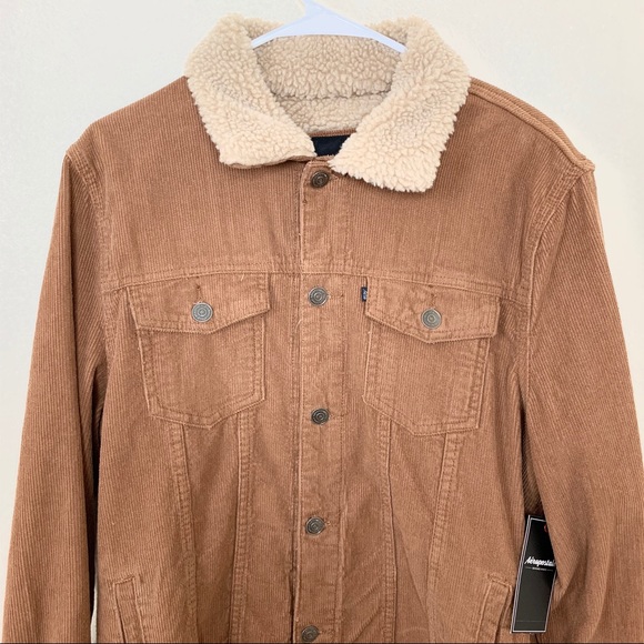 aeropostale brown jacket Corduroy Medium - Picture 3 of 8